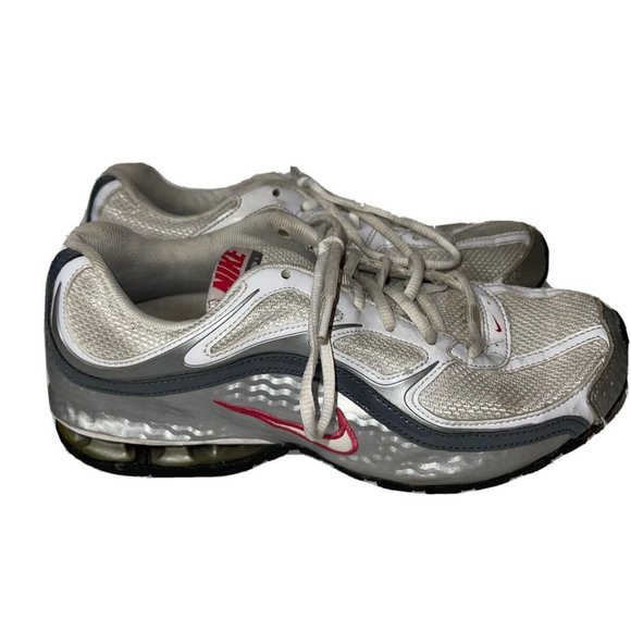 Nike Womens Reax Run 5 407987-116 White Gray Running Shoes Sneakers Size 9 FLAW - Picture 7 of 11